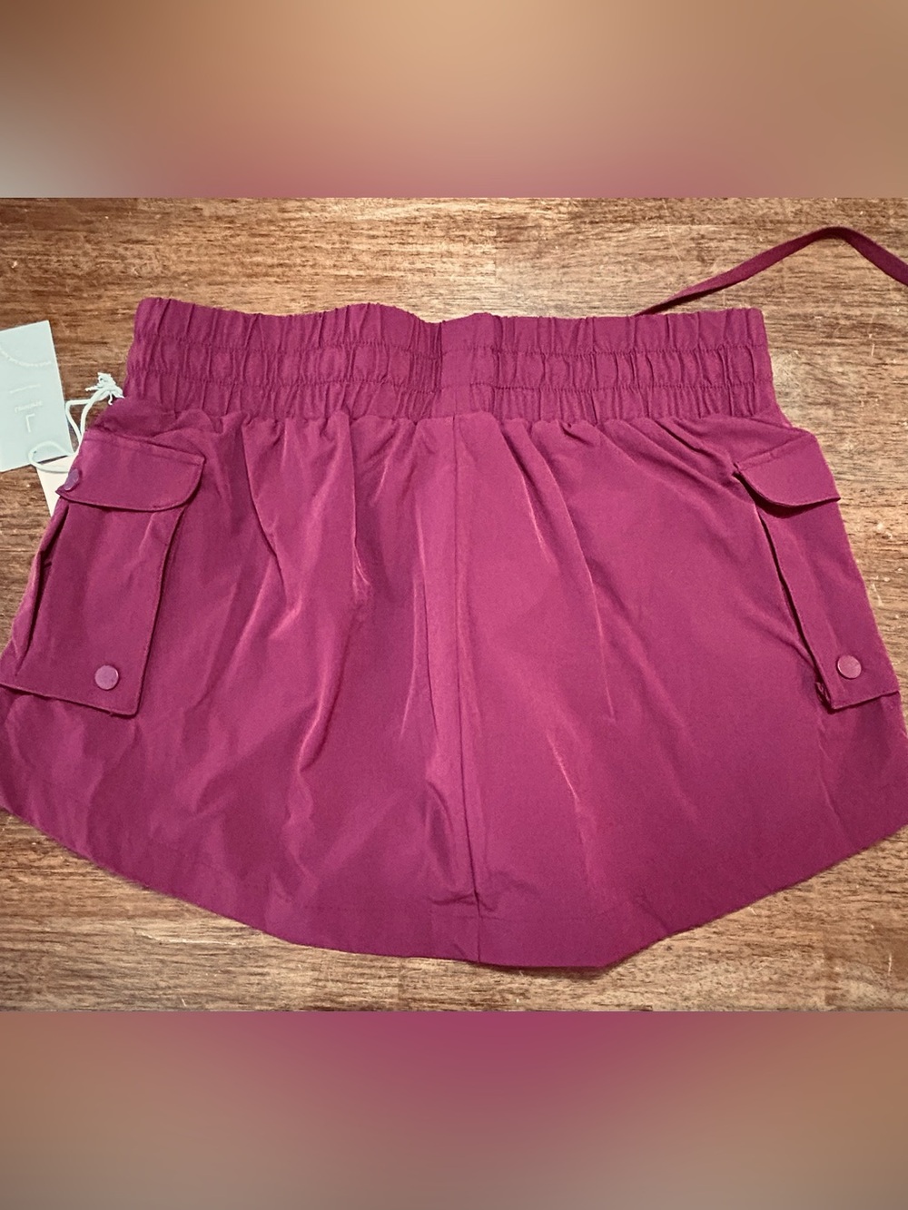 POPFLEX Crimson Women's Drawstring Skort - Picture 3 of 5